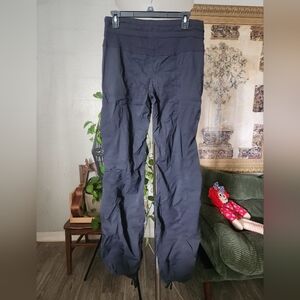 Lululemon Pre-owned Black Ruched Drawstring Pants